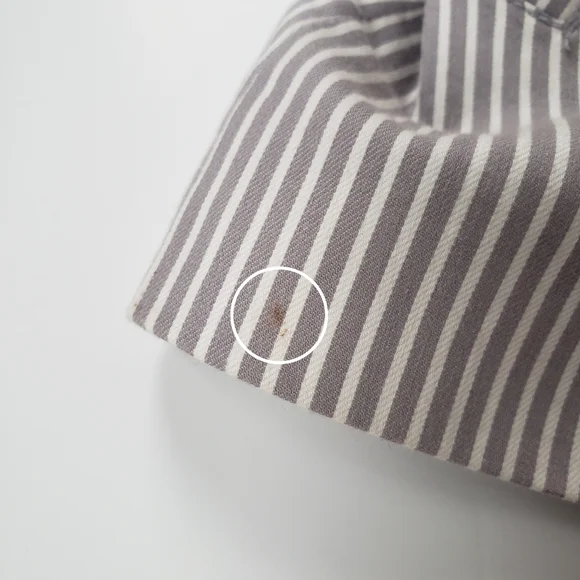 Atmosphere Grey and White Stripe Trench Coat Size 2-4 - Picture 16 of 16